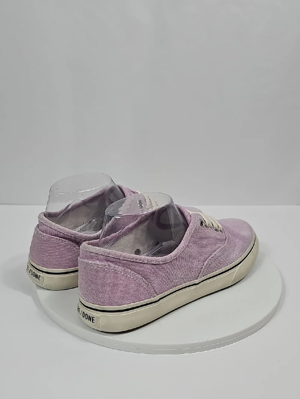 NWOT Re/Done 70s Low Top Skate Sneakers Faded Lilac Purple Canvas 40